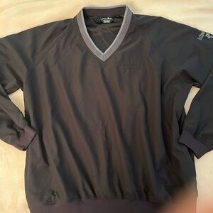 Ashworth Black and Gray V-Neck Men's Sweater